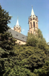 Ladenburg: Kirchturm von unten, Bild 1