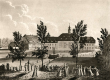Ansicht des Kirchensaals und der Erziehungs-Institute in Königsfeld, Bild 1