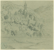 Zwingenberg Blick vom Neckar auf die Burg, Bild 1