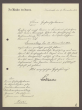 Schreiben von Heinrich von und zu Bodman, Minister des Innern, Karlsruhe, an Hermann Hummel: Einberufung des Landtags zum 27.11.1913, 1 Schreiben