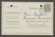 Glückwunschpostkarte von Andreas Odenwald, Gold- und Silber-Bijouteriefabrikant, Pforzheim, an Hermann Hummel, 1 Postkarte