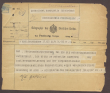 Telegramm von Eugen Baumgartner an Constantin Fehrenbach, Nominierung als Reichstagskandidat, 1 Telegramm
