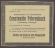 Beileidskundgebungen zum Tod von Constantin Fehrenbach, Bild 1