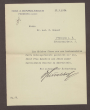 Schreiben von Josef Himmelsbach, Freiburg, an Wilhelm Rosset, Kondolenzbrief zum Tod von Constantin Fehrenbach