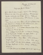 Schreiben von Berthold von Deimling, Rapallo, an Elisabeth Rosset, Kondolenzbrief zum Tod von Constantin Fehrenbach