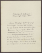 Schreiben von Otto Frommel an die Großherzogin Luise; Dank für die Zusendung eines Bildes der Oberin Anna Schneemann