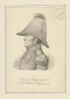 Graf Friedrich von Franquemont, General, Generalfeldzeugmeister, Kriegsminister von 1816-1829 in Uniform, Dreispitzhut und Orden, Brustbild in Profil