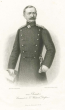 Hugo von Obernitz, General, Kommandeur der Königl. Württ. Division in Uniform mit Orden, stehend, Bild in Halbprofil