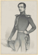 Kronprinz Karl von Württemberg in Uniform mit Mütze in Hand, stehend, Brustbild in Halbprofil, Bild 1
