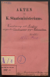 Vereinbarung mit Preußen wegen der Landesgrenze gegen Hohenzollern