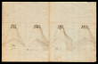 Vier Ansichten (von den vier Windrichtungen aus gesehen) des Hohenzollern auf stark überhöhtem Berge, Bild 1