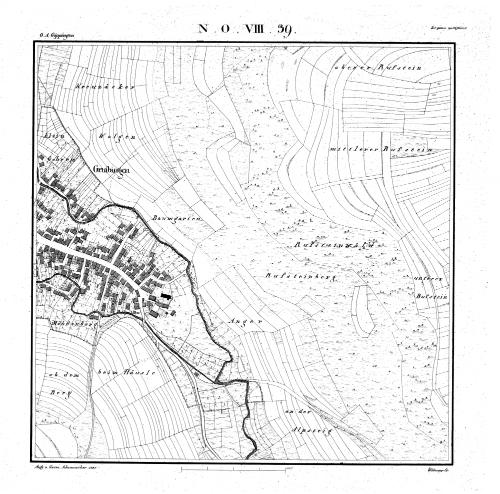 Kartenblatt NO VIII 39 Stand 1827, Bild 1