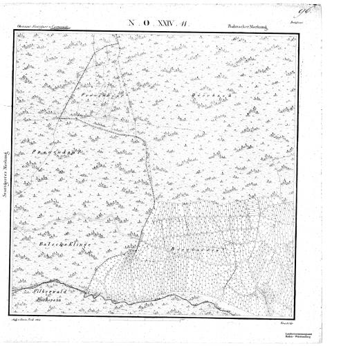 Kartenblatt NO XXIV 11 Stand 1824, Bild 1