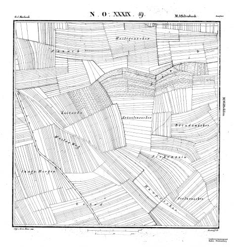 Kartenblatt NO XXXIX 19 Stand 1832, Bild 1