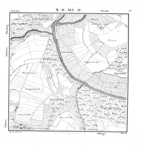 Kartenblatt NO XLI 52 Stand 1831, Bild 1