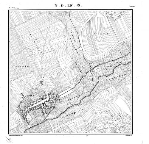 Kartenblatt NO LIV 16 Stand 1832, Bild 1