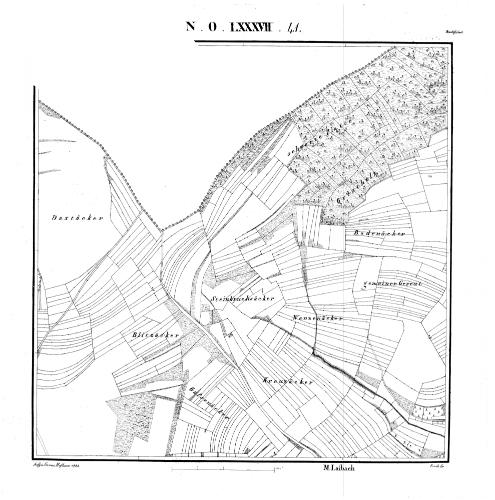 Kartenblatt NO LXXXVII 41 Stand 1834, Bild 1
