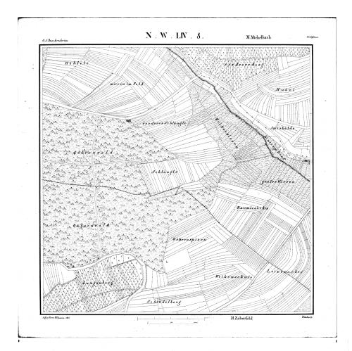 Kartenblatt NW LIV 8 Stand 1835, Bild 1