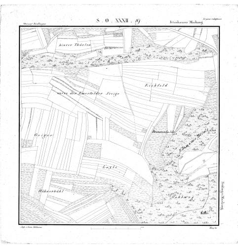 Kartenblatt SO XXXII 19 Stand 1821 ca., Bild 1