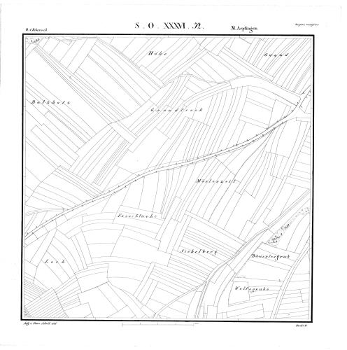 Kartenblatt SO XXXVI 52 Stand 1826, Bild 1