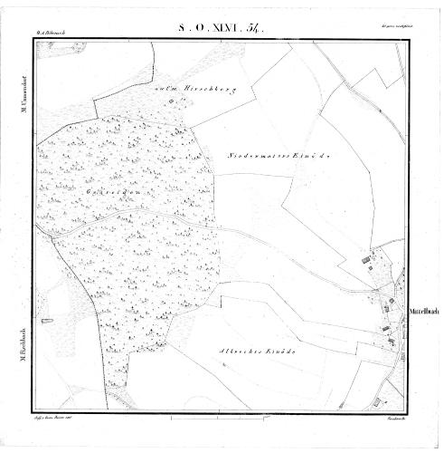 Kartenblatt SO XLVI 54 Stand 1827, Bild 1