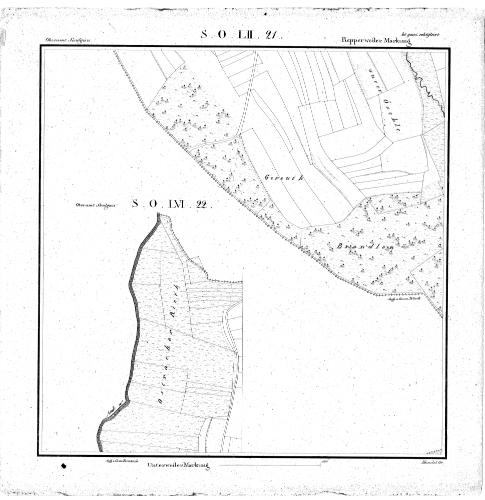 Kartenblatt SO LVI 22 Stand 1821 ca., Bild 1