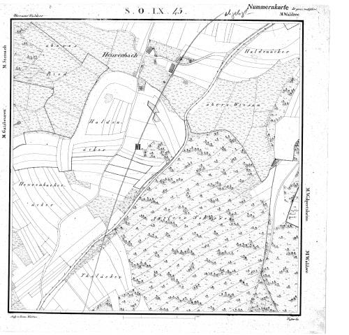 Kartenblatt SO LX 45 Stand 1824 ca., Bild 1
