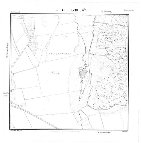 Kartenblatt SO LXVIII 67 Stand 1826, Bild 1