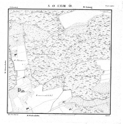 Kartenblatt SO LXVIII 68 Stand 1826, Bild 1