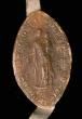 Siegel des Benediktinerpriorats Kniebis: Maria mit dem Kind. Abdruck von 1403.