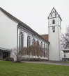 Die von P. M. d´Ixnard 1774/76 umgebaute Stiftskirche, heutige Pfarrkirche St. Cornelius und Cyprian mit mittelalterlichem Glockenturm, 2004