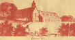 Lithographie des Franziskanerklosters Sinsheim von Friedrich Kilian, 1835.