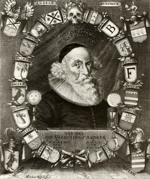  Johann Valentin Andreä: Kupferstich von Melchior Kusell um 1650 [Quelle: Landesmedienzentrum Baden-Württemberg] 