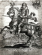 Herzog Johann Friedrich von Württemberg zu Pferde vor Stuttgart - Kupferstich um 1625