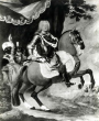 Herzog Eberhard Ludwig von Württemberg zu Pferde - Gemälde von 1726