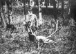 König Wilhelm II. von Württemberg auf der Jagd - Fotografie um 1910