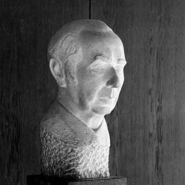 Büste Theodor Heuss von Bildhauer Prof. Brachert 1967