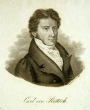 Carl von Rotteck, Stahlstich von Carl Meyer 1846