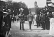 König Wilhelm II. von Württemberg beim Besuch von Kaiser Franz Joseph I. von Österreich 1909