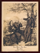 Justinus Kerner mit Gustav Schwab u. Ludwig Uhland: Lithographie v. Breitschwert um 1850