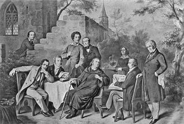 Graf Alexander Christian Friedrich von Württemberg und seine Dichterfreunde in Weinsberg, 1867