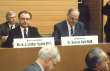 Landtag von B-W: Bundeskanzler Helmut Kohl und Ministerpräsident Lothar Späth auf der Ministerbank 1992