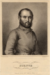 Porträt Gustav Struve, Stahlstich, Mitte 19. Jh.