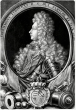 Herzog Eberhard Ludwig von Württemberg: Kupferstich um 1710