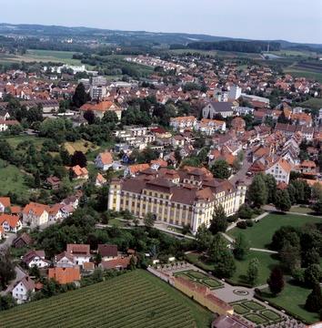 Tettnang: Neues Schloss, Luftbild 2002