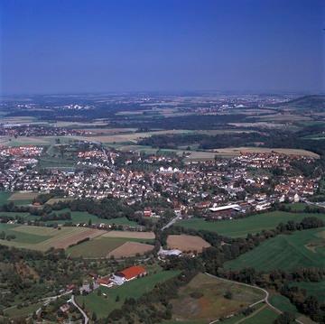 Rosengarten-Westheim aus der Luft, 2004