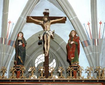 Kloster Adelberg: Kruzifix auf dem Hochaltar 1992