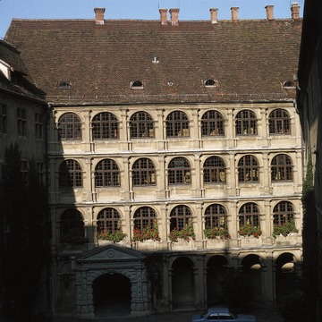 Schloss Heiligenberg am Bodensee: Innenhof 1982