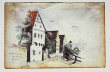 Munderkingen: Pfarrhof - Aquarell von 1864