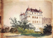Donzdorfer Schloss: Aquarell 1856 von Kallee